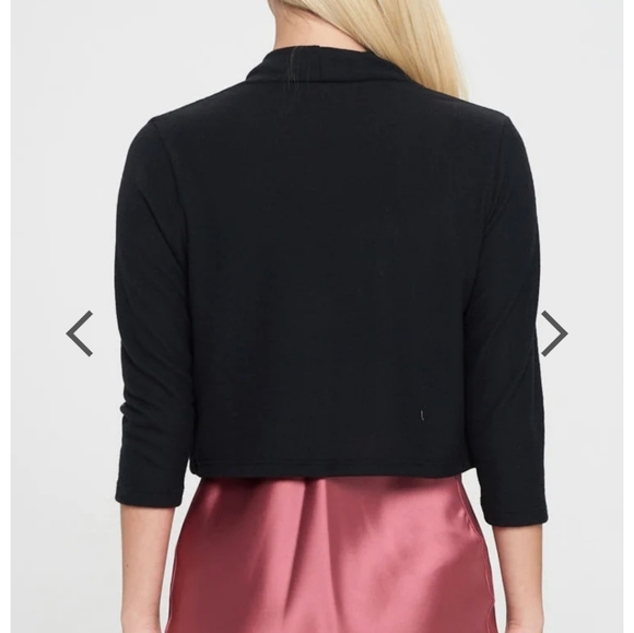 COPY - Calvin Klein black Women's 3/4 Sleeve Open-Front - Picture 7 of 8